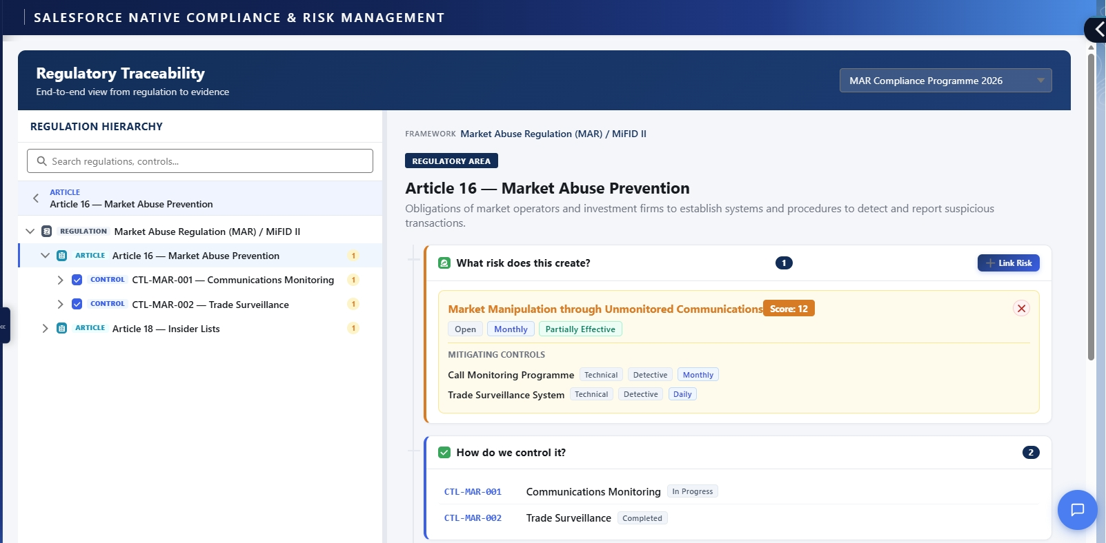 Regulatory Traceability