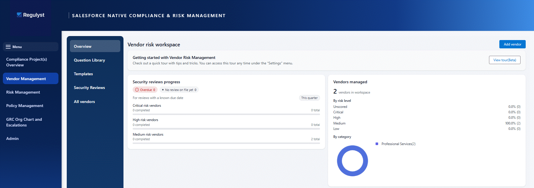 Vendor Risk Workspace